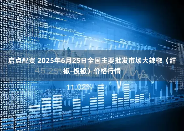 启点配资 2025年6月25日全国主要批发市场大辣椒（甜椒-板椒）价格行情